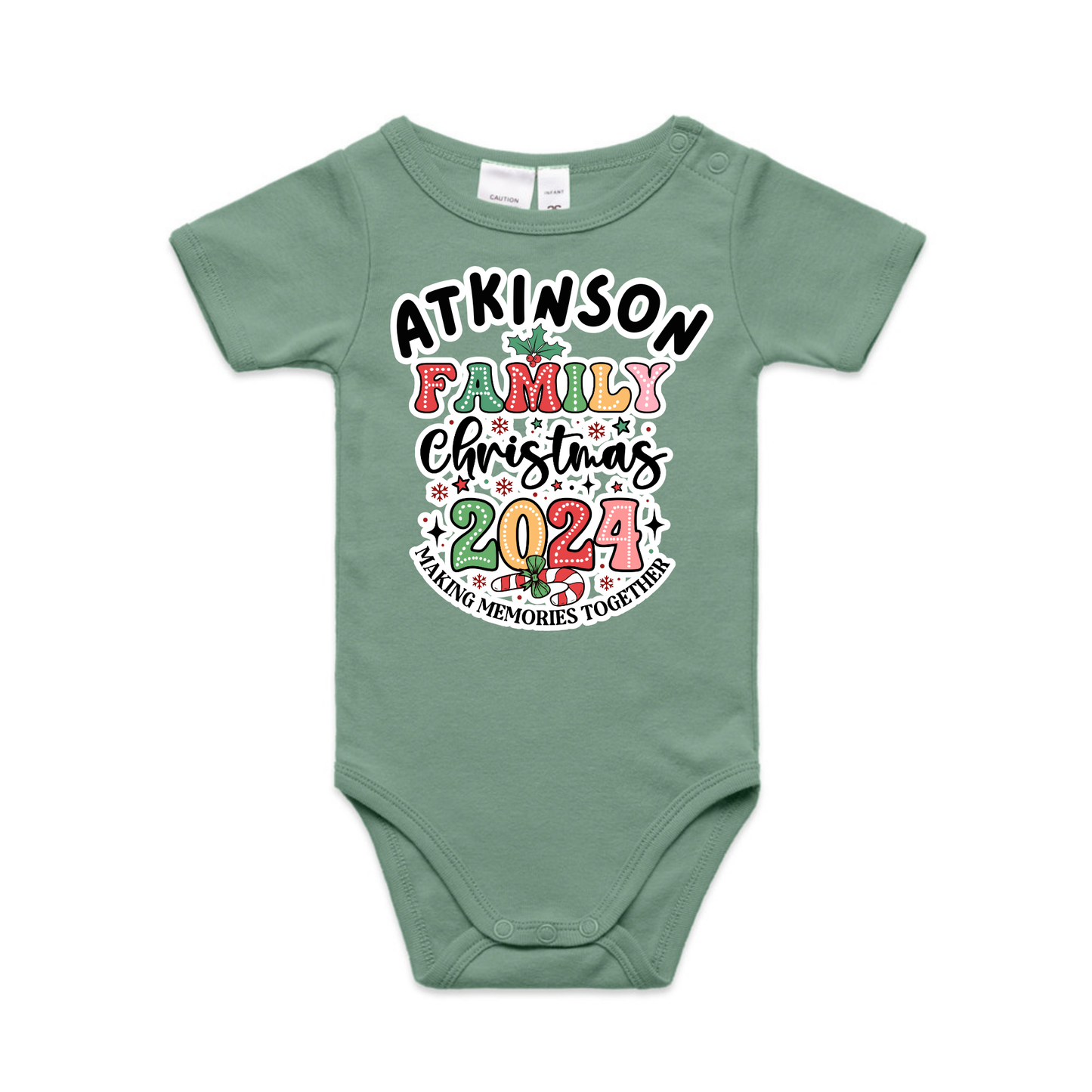 Family Option 1 XMAS - Organic Infant Tee OR Bodysuit