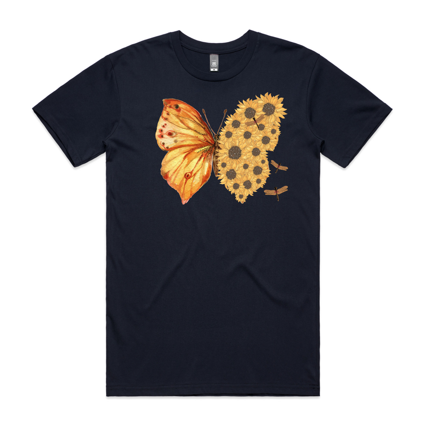 Mens Flutterby Sunflower Tee