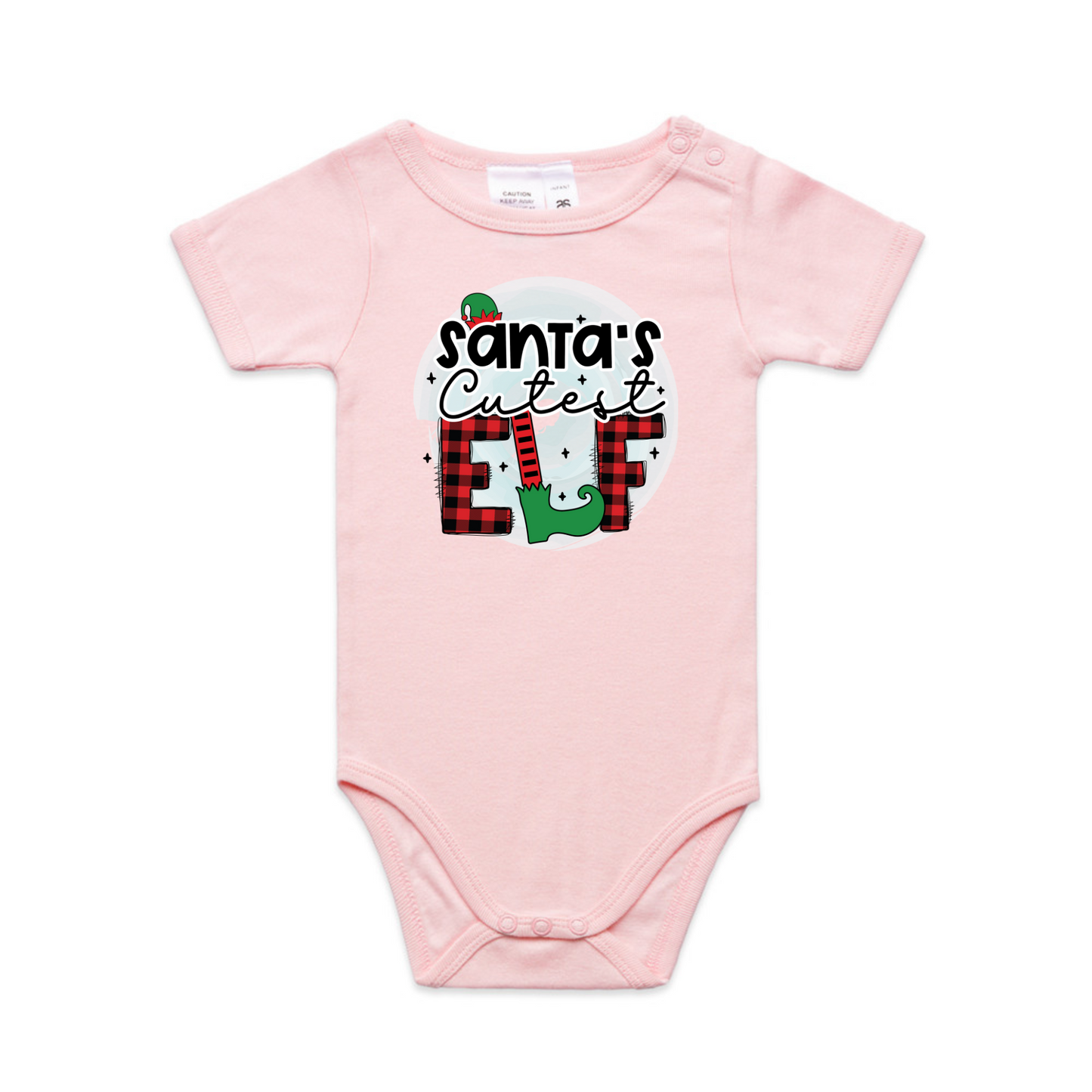 Cutest Elf XMAS - Organic Infant Tee OR Bodysuit