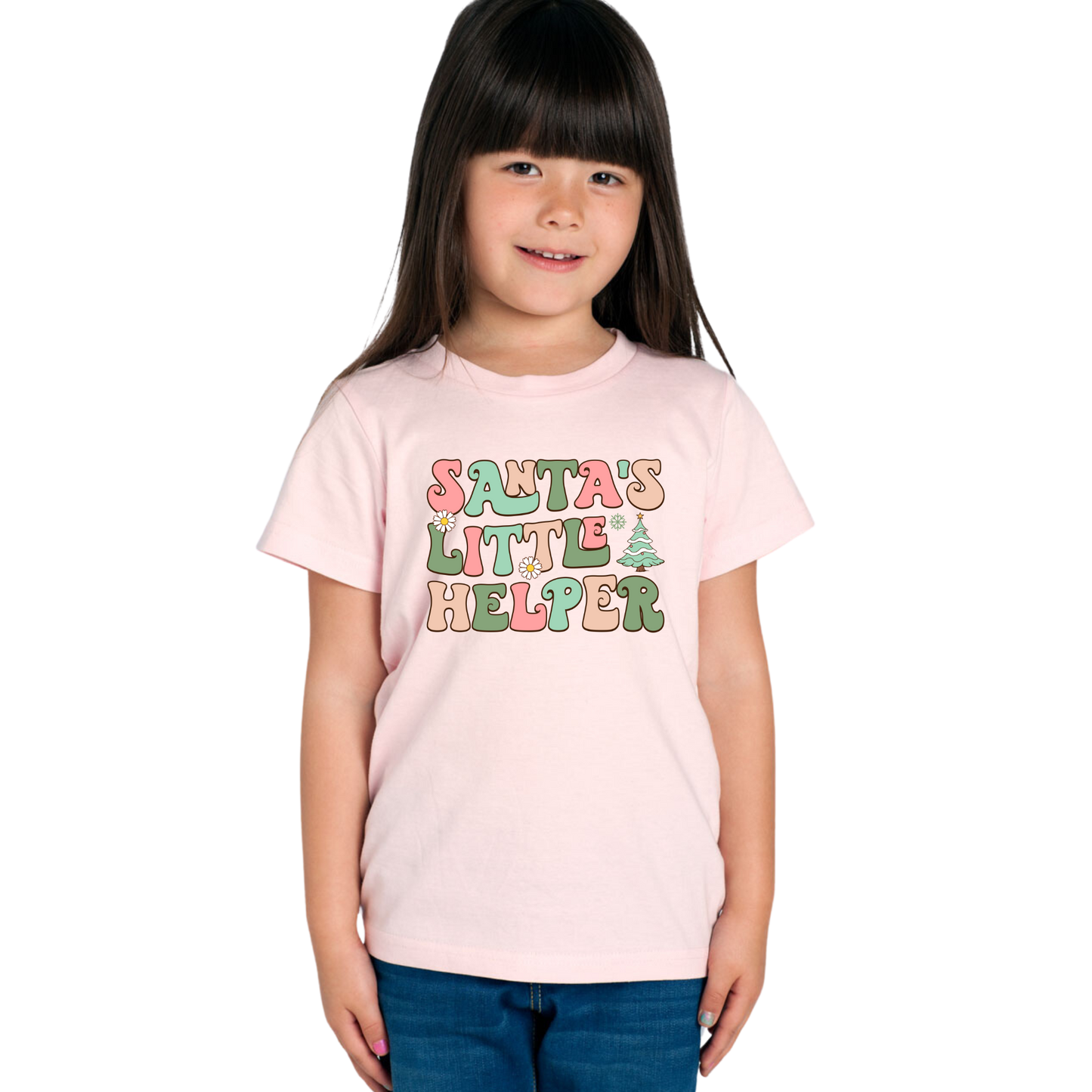 Santas Little Helper (Plain option) XMAS - Kids Tee