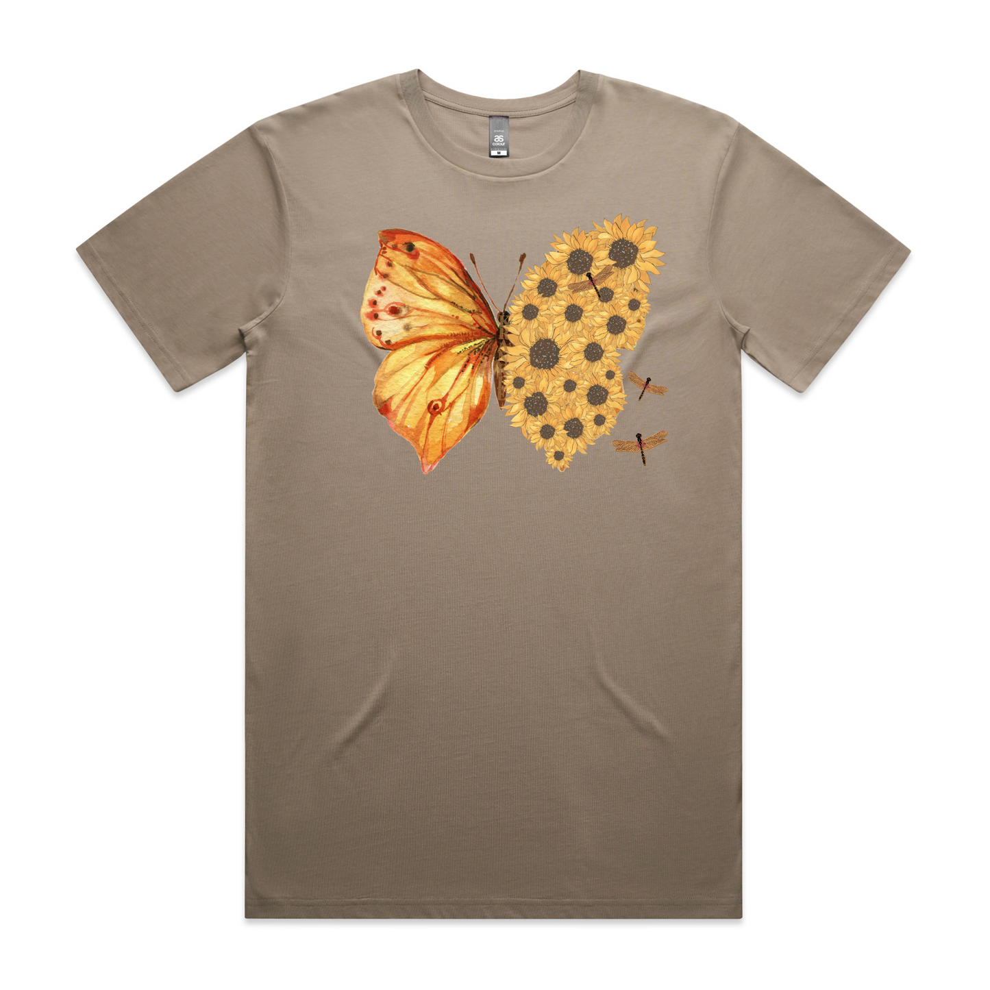 Mens Flutterby Sunflower Tee