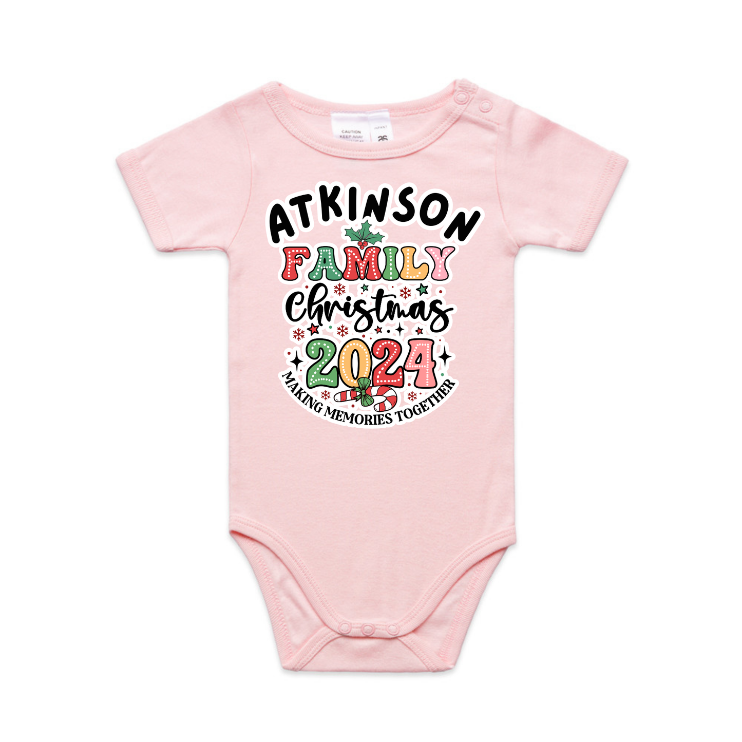 Family Option 1 XMAS - Organic Infant Tee OR Bodysuit