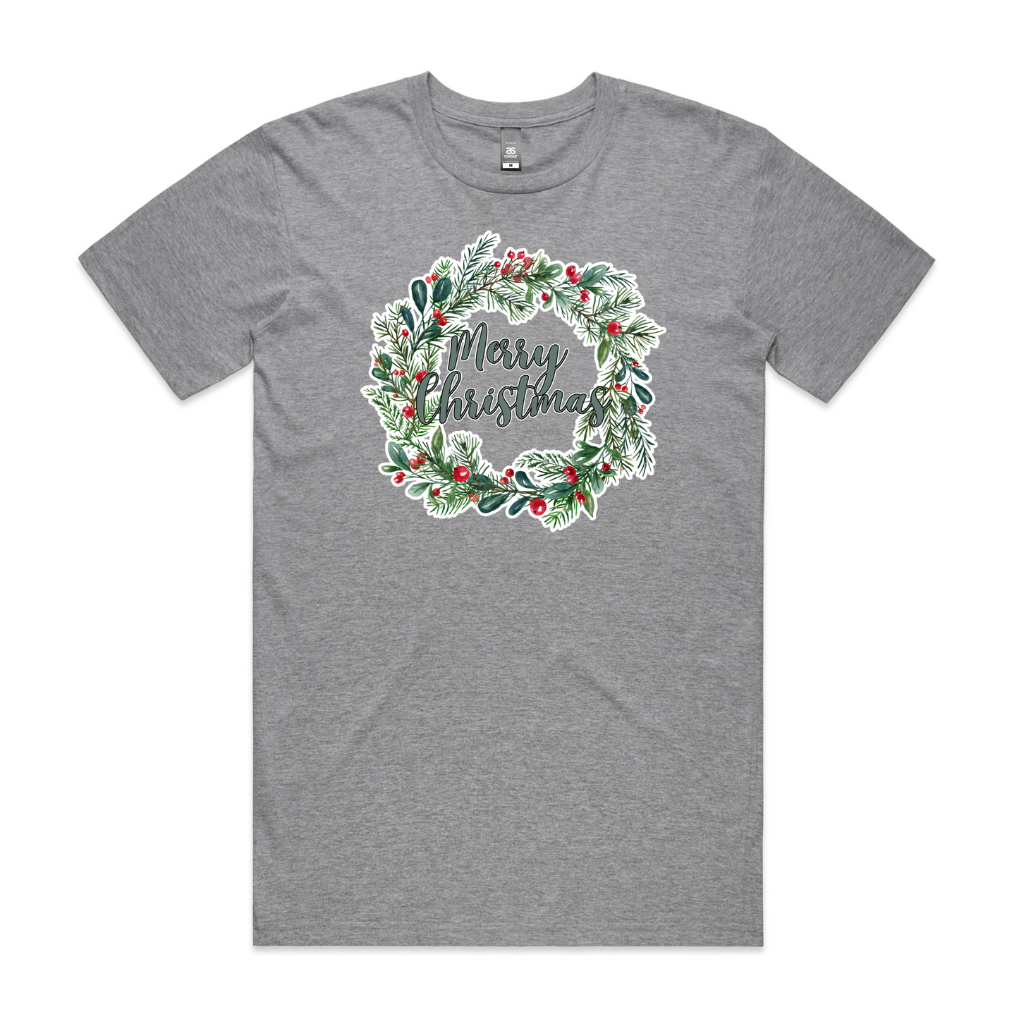 Wreath Merry XMAS - Mens Tee
