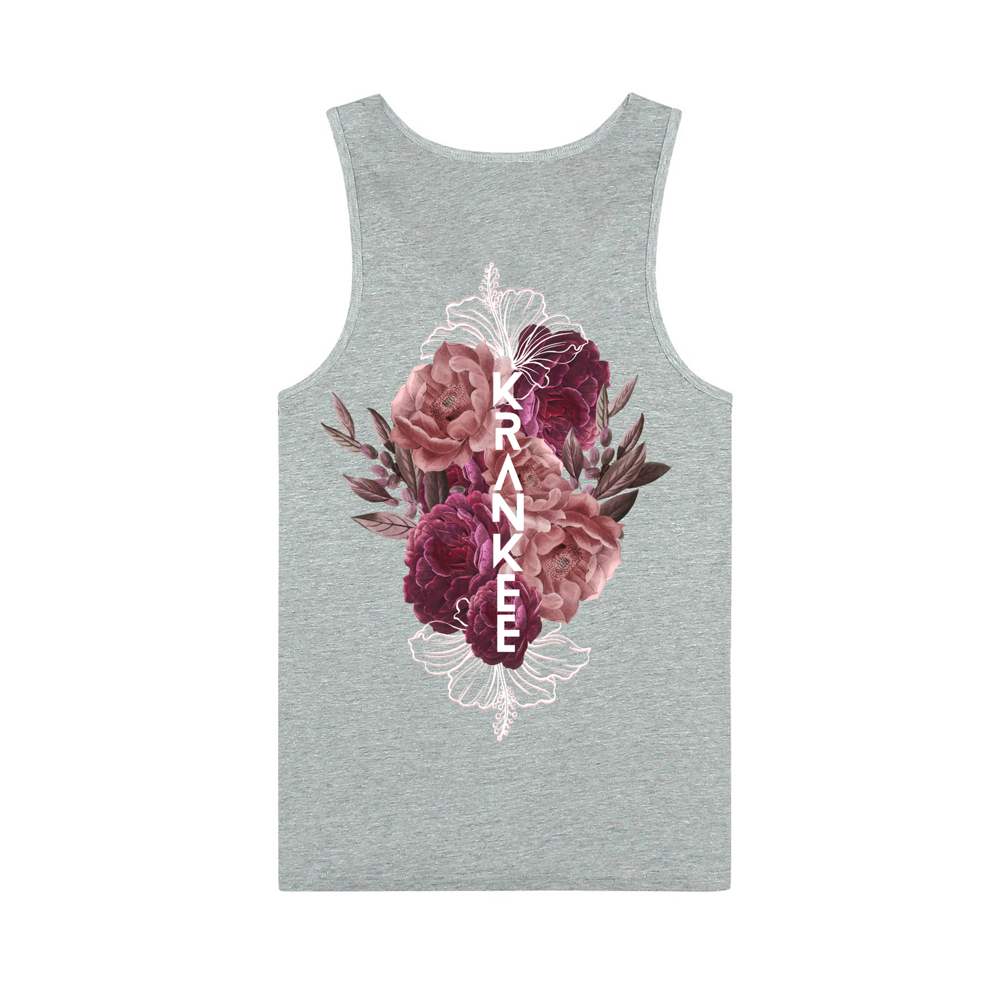 Mens Floral Back Singlet