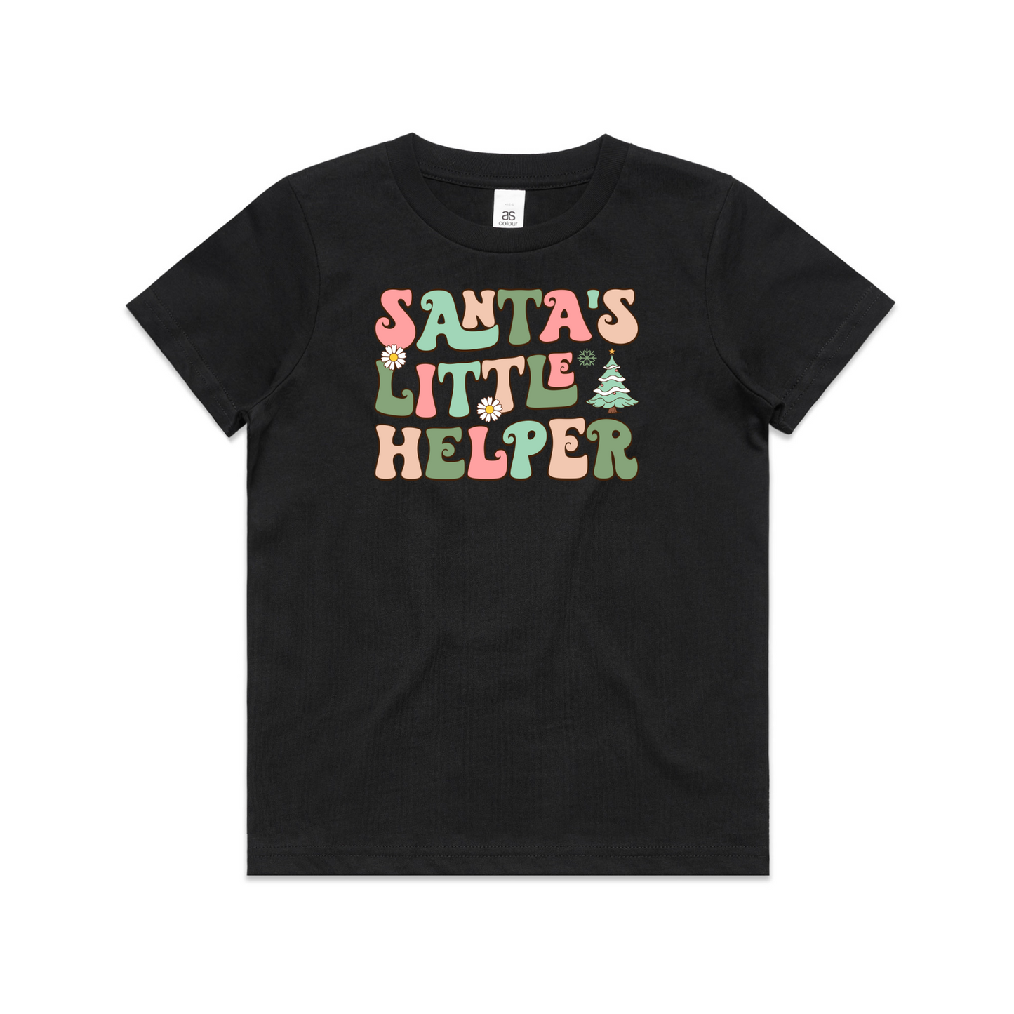 Santas Little Helper (Plain option) XMAS - Kids Tee