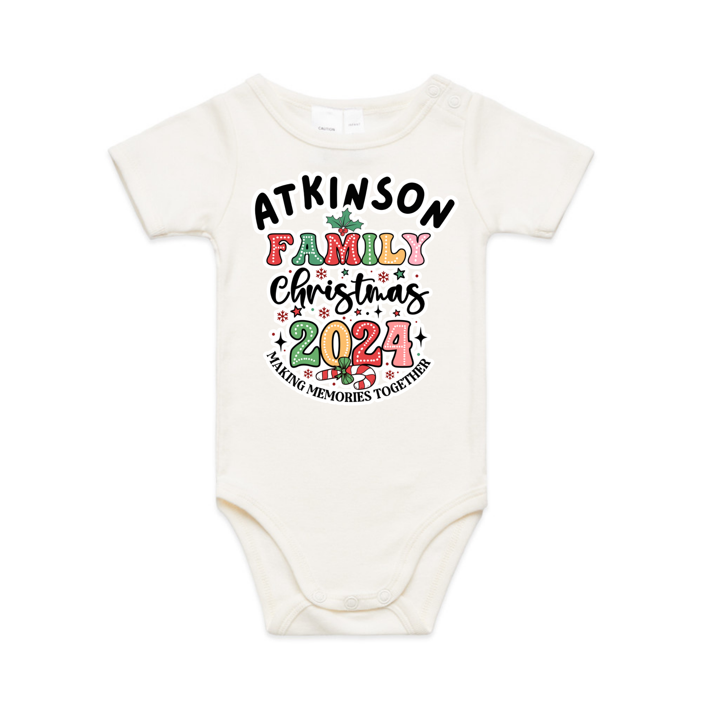 Family Option 1 XMAS - Organic Infant Tee OR Bodysuit
