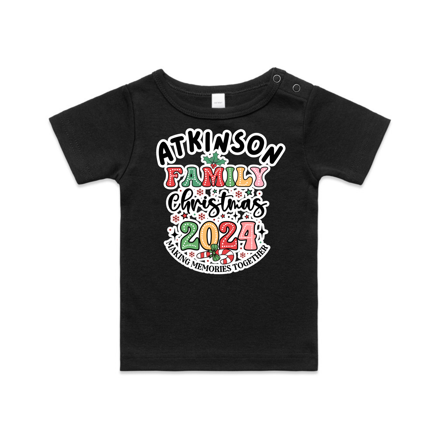 Family Option 1 XMAS - Organic Infant Tee OR Bodysuit