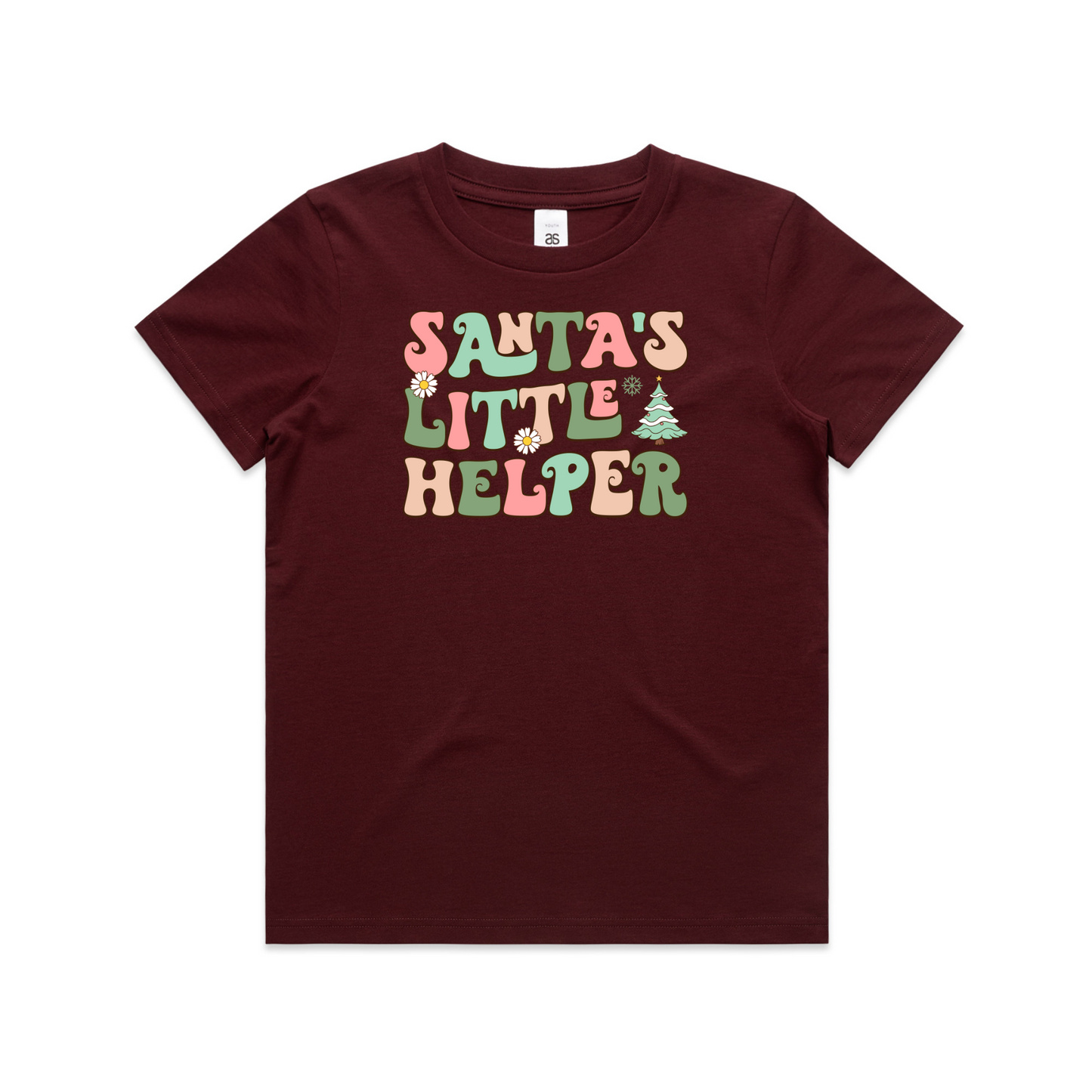 Santas Little Helper (Plain option) XMAS - Kids Tee