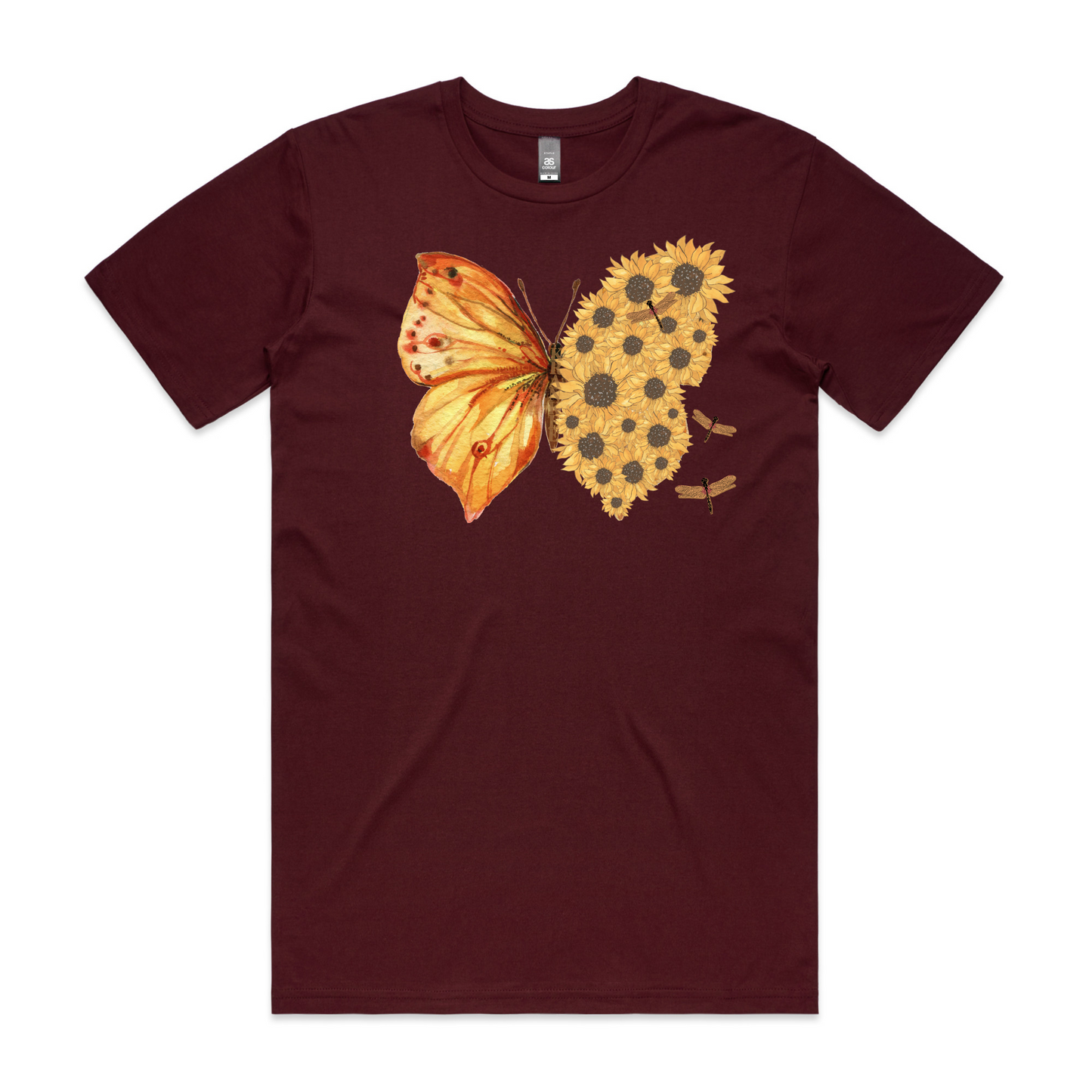 Mens Flutterby Sunflower Tee