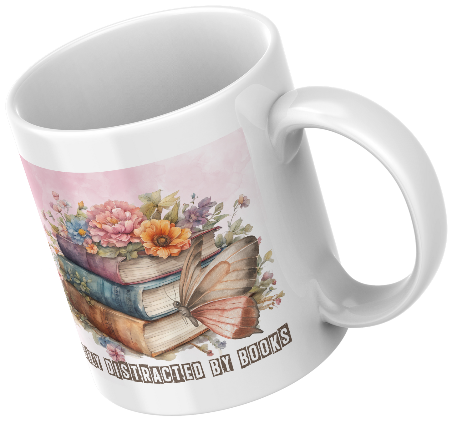 Easily Distracted by Books - Mug