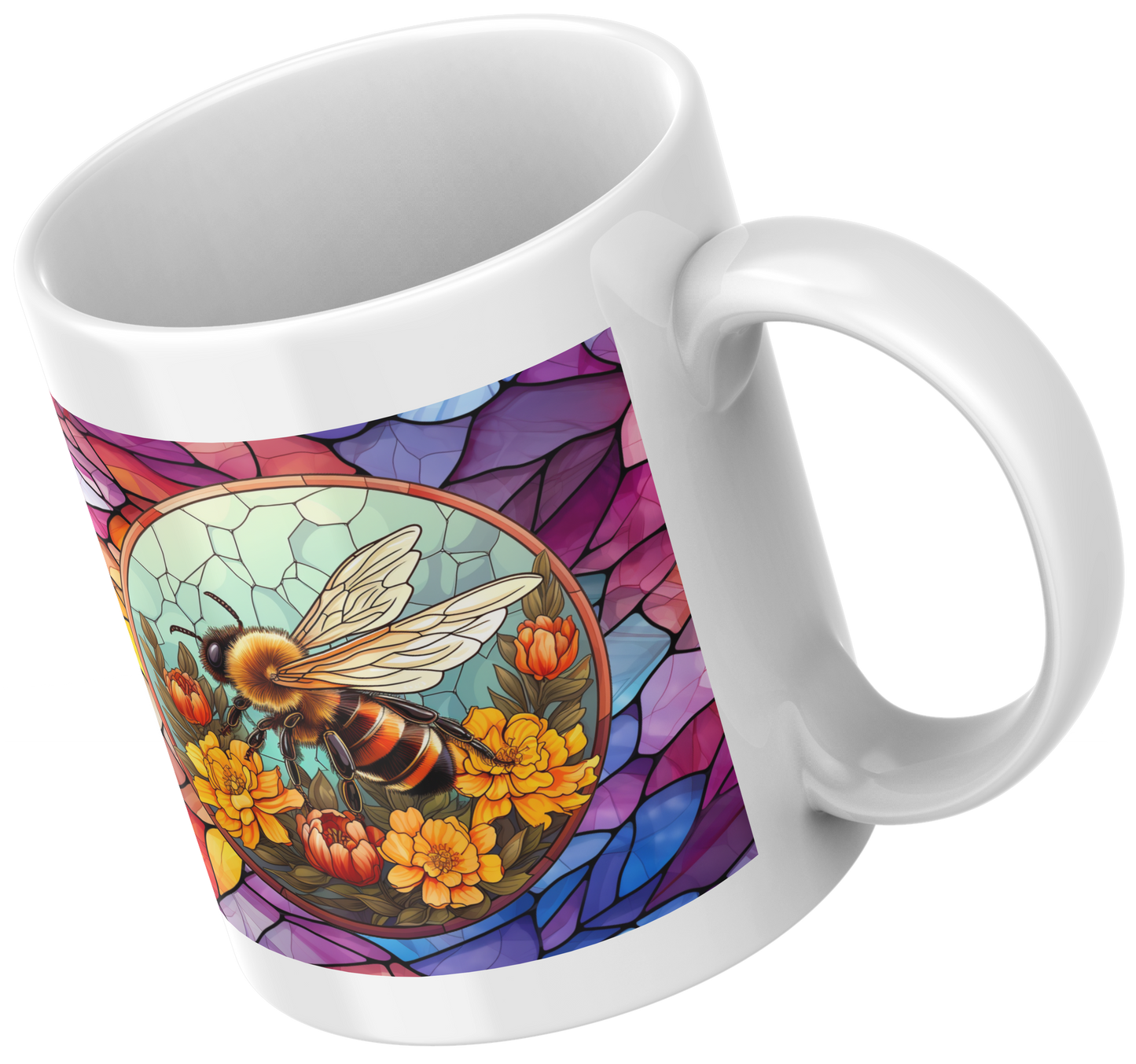 Bee Strained Glass - Mug