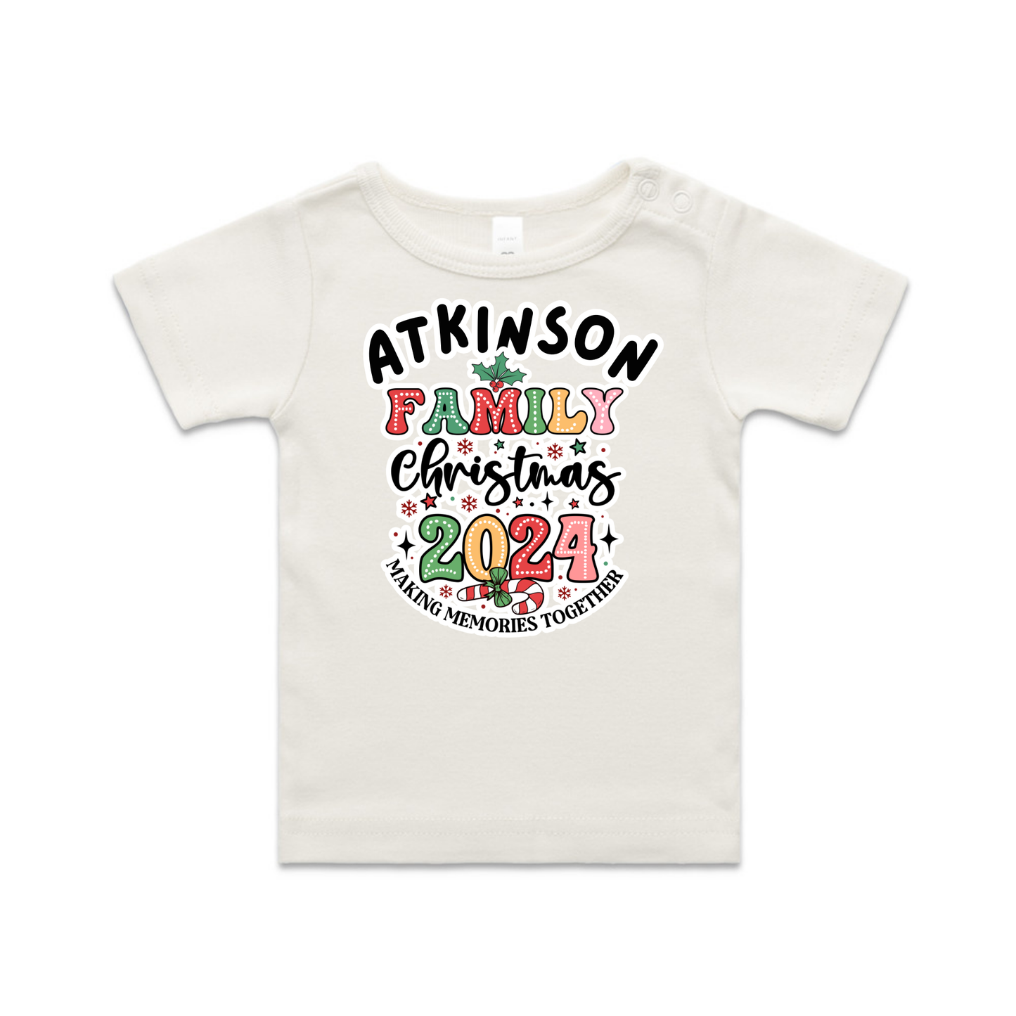 Family Option 1 XMAS - Organic Infant Tee OR Bodysuit