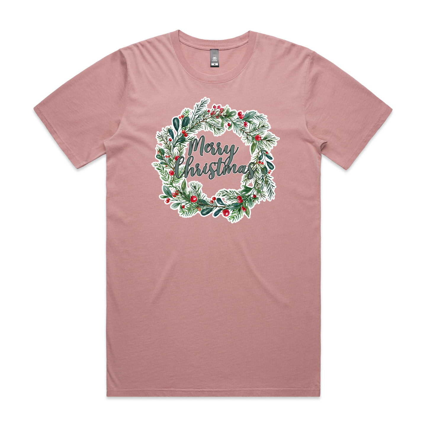 Wreath Merry XMAS - Mens Tee