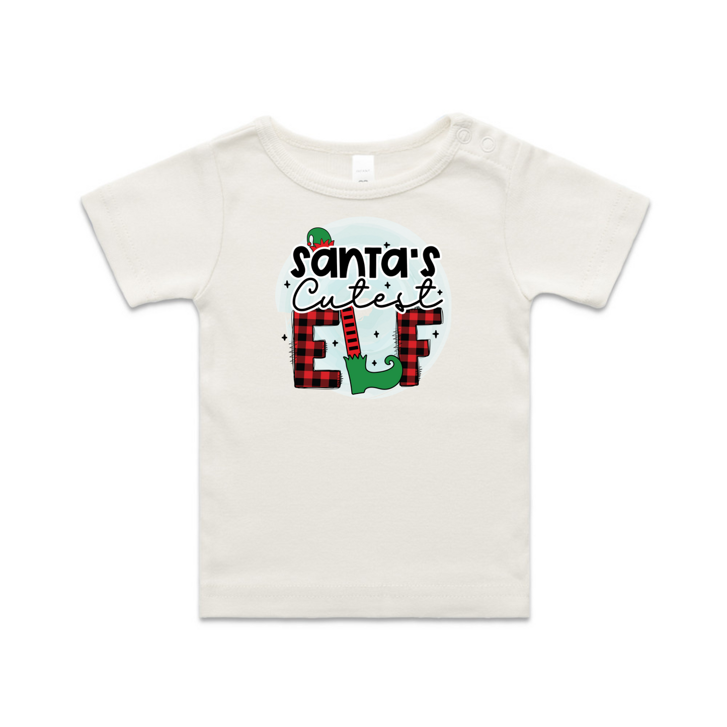 Cutest Elf XMAS - Organic Infant Tee OR Bodysuit