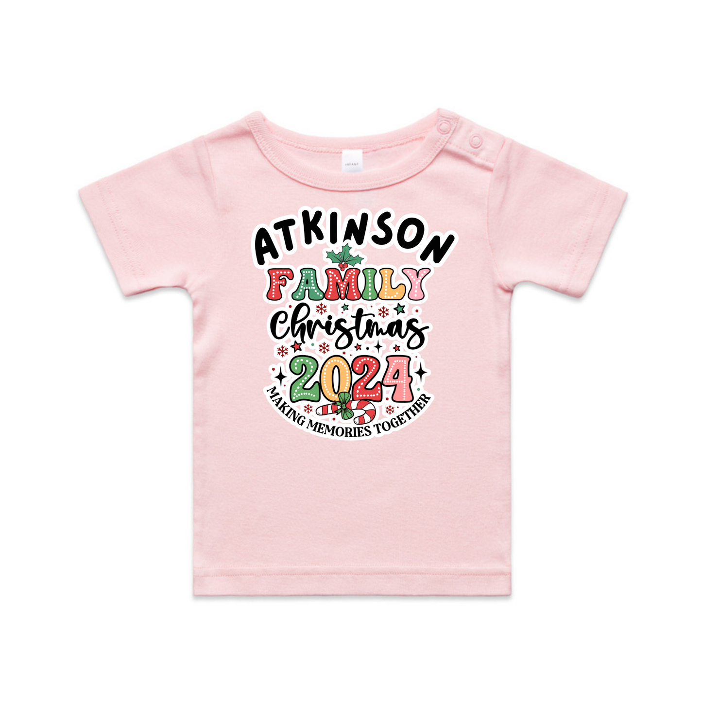 Family Option 1 XMAS - Organic Infant Tee OR Bodysuit
