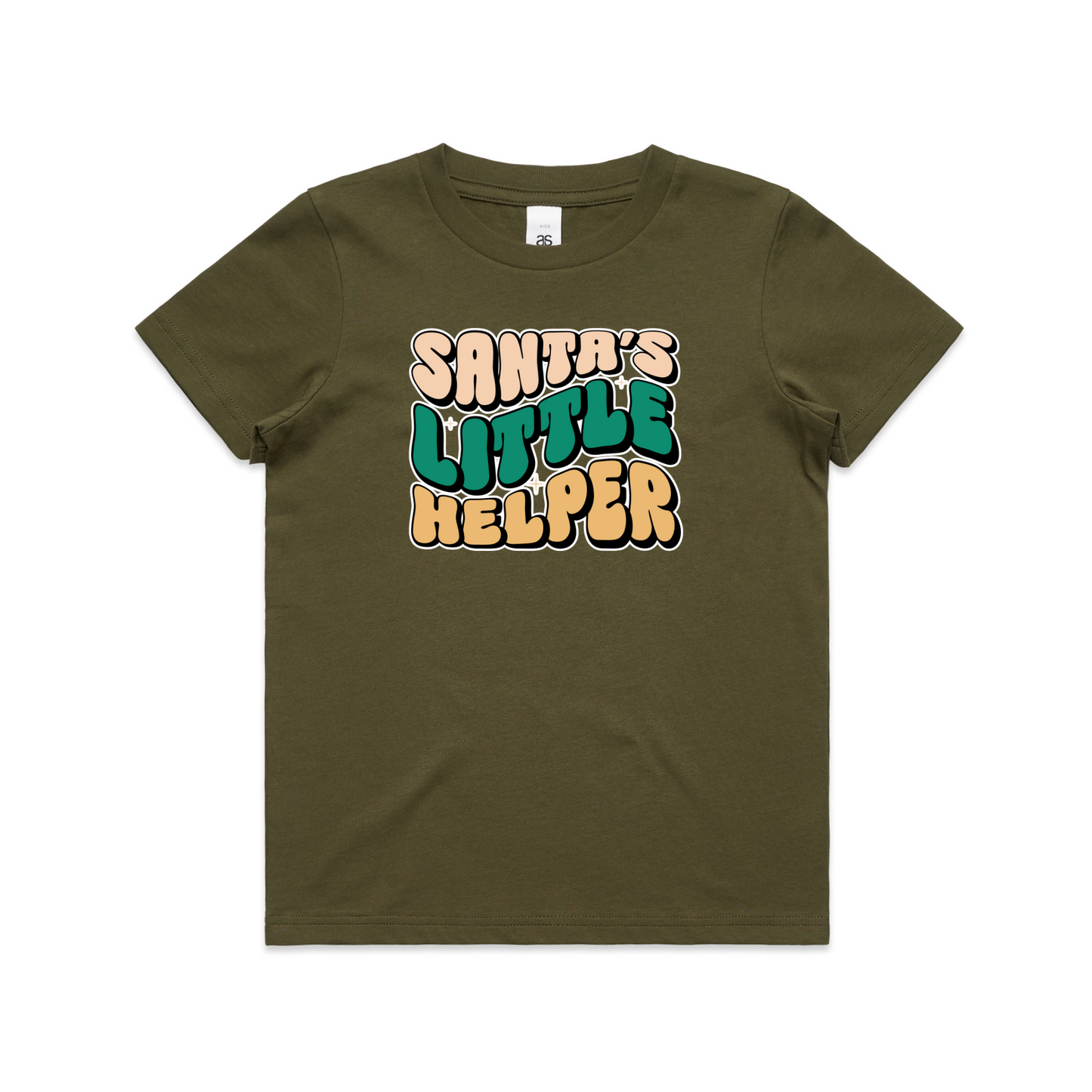 Santas Little Helper (Plain option) XMAS - Kids Tee