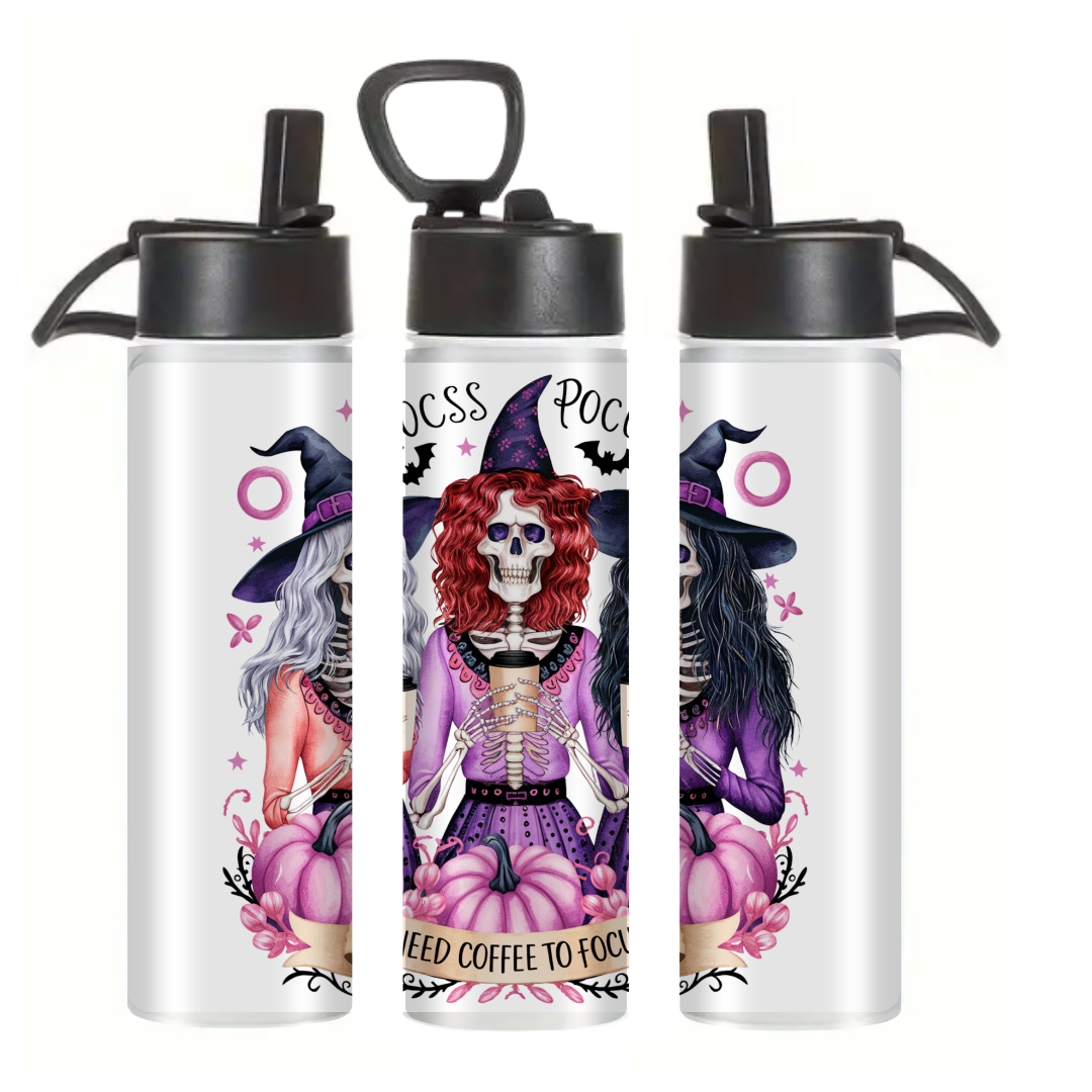Hocus Pocus Need Coffee to Focus- Tumbler & Bottle