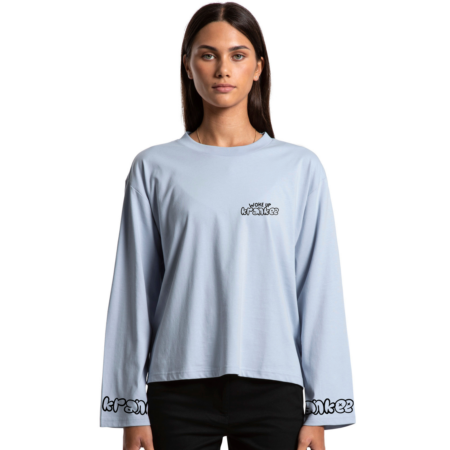 Womens Woke Up Boxy L/Sleeve