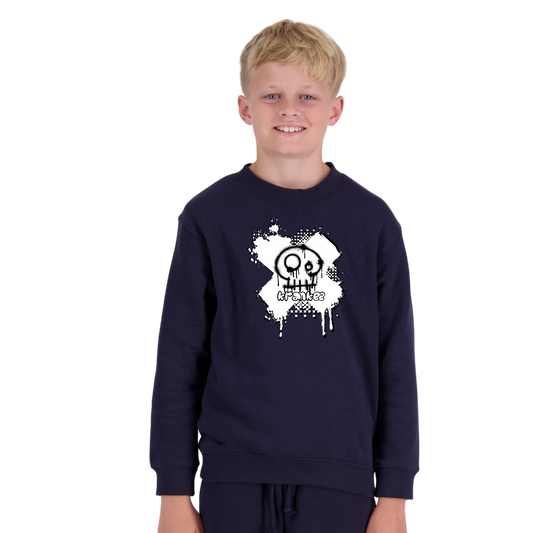 Kids Spray Paint Crew Neck