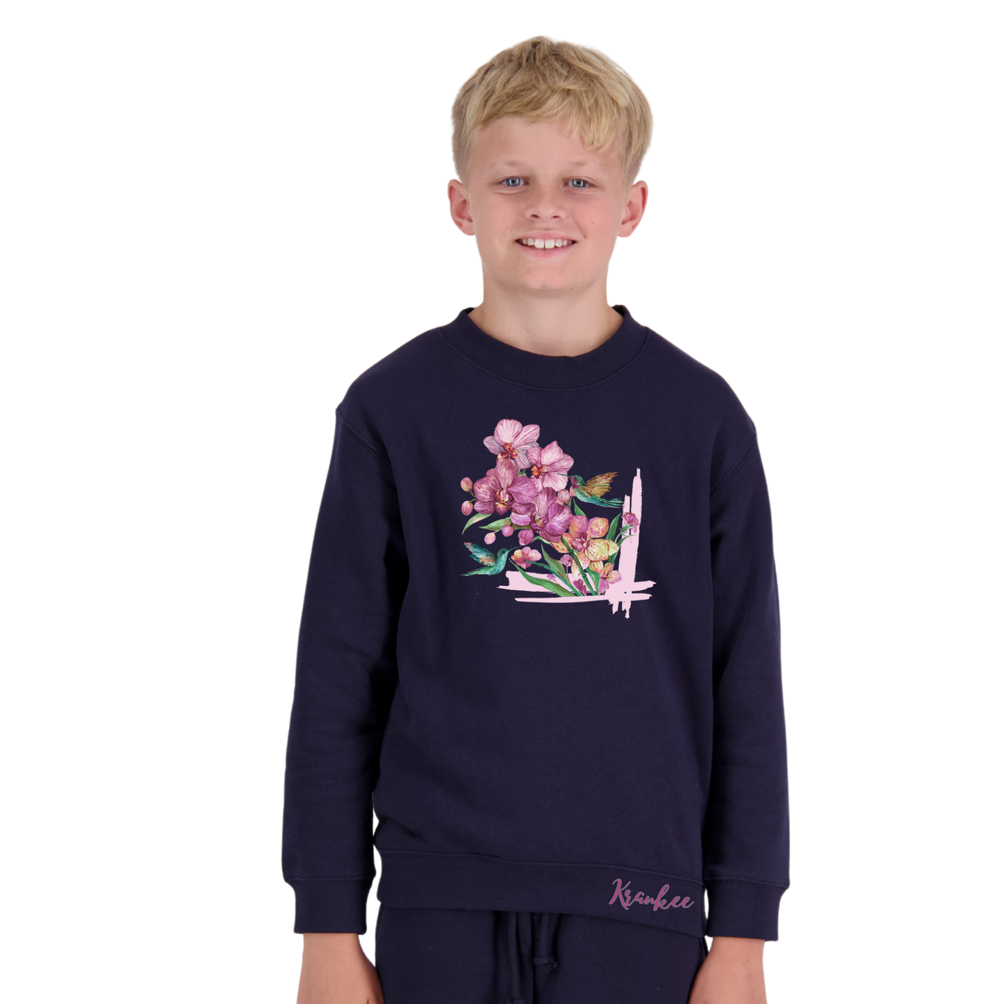 Kids Orchid Crew Neck