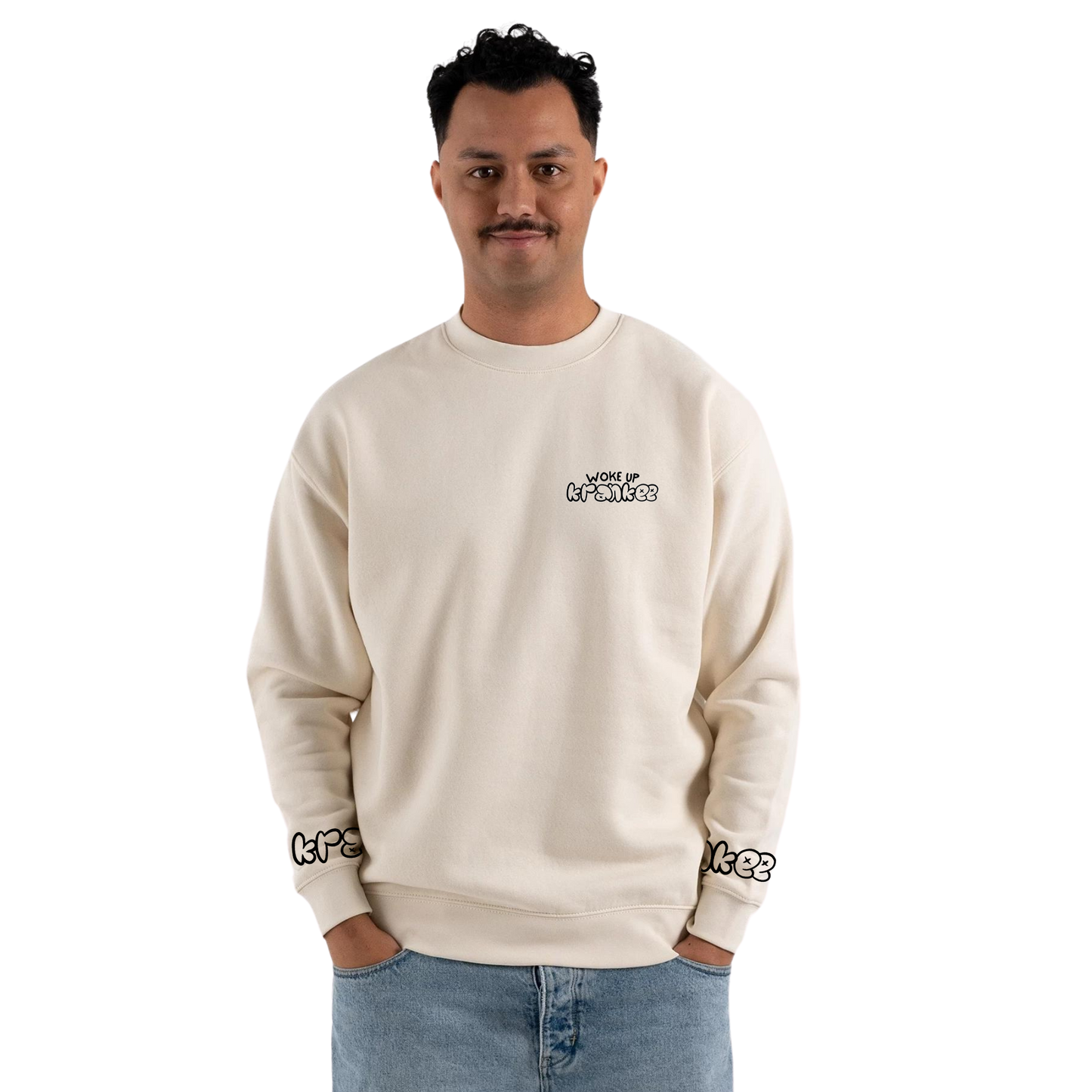 Mens Woke Up Crew Neck