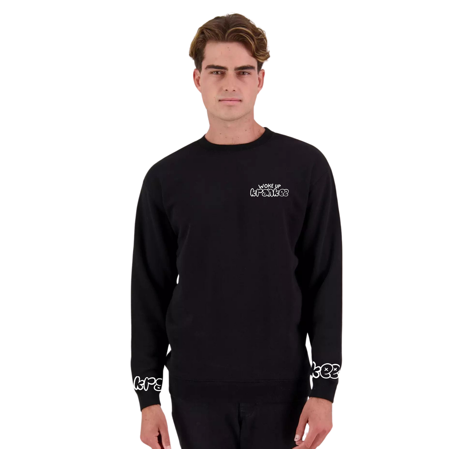 Mens Woke Up Crew Neck