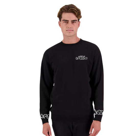 Mens Woke Up Crew Neck