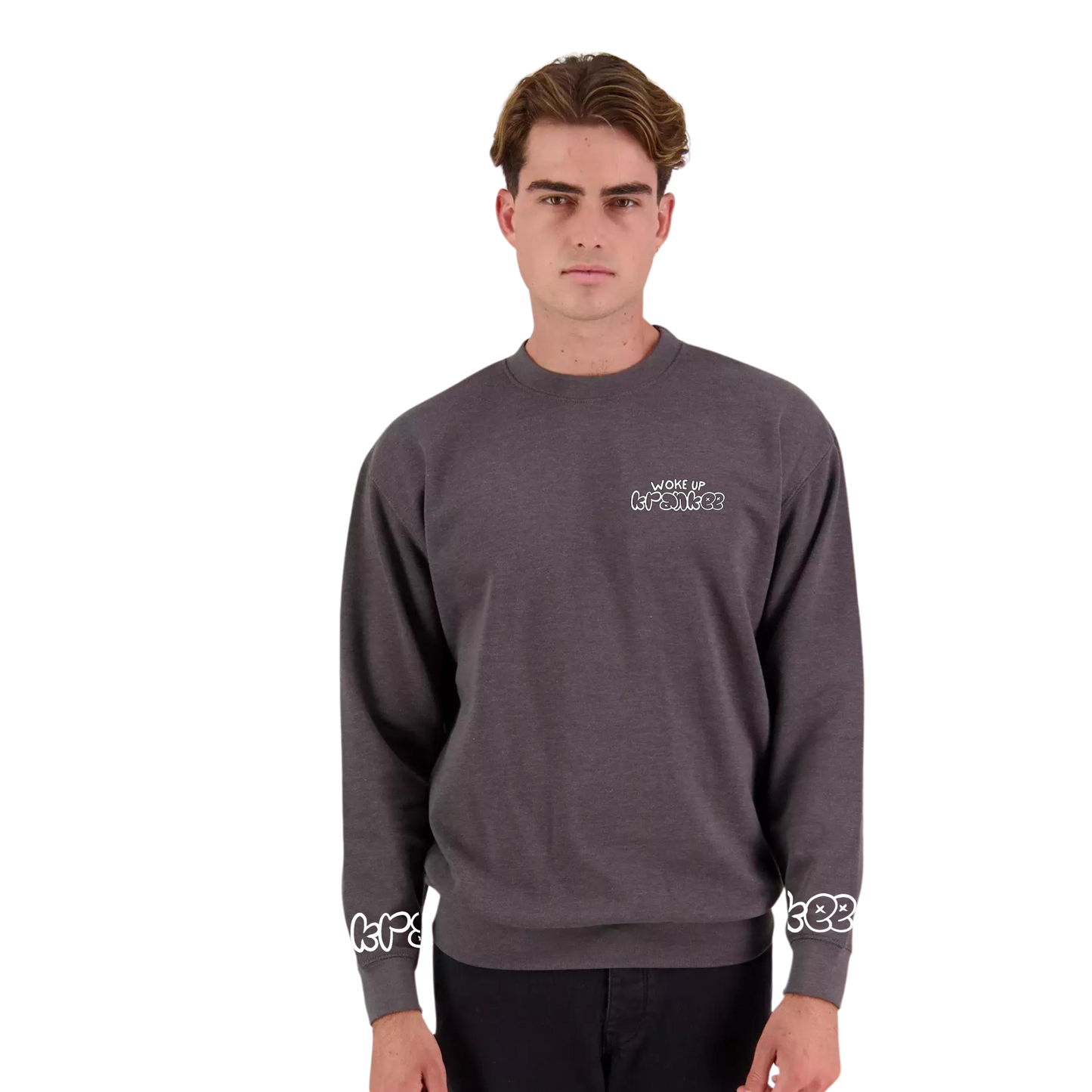 Mens Woke Up Crew Neck
