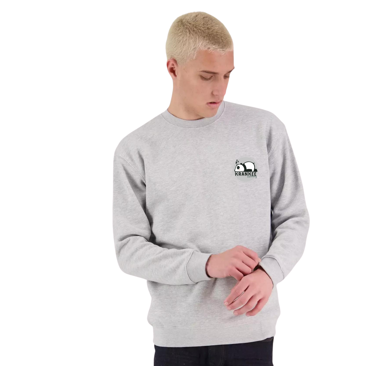 Mens Krankee Panda Crew Neck
