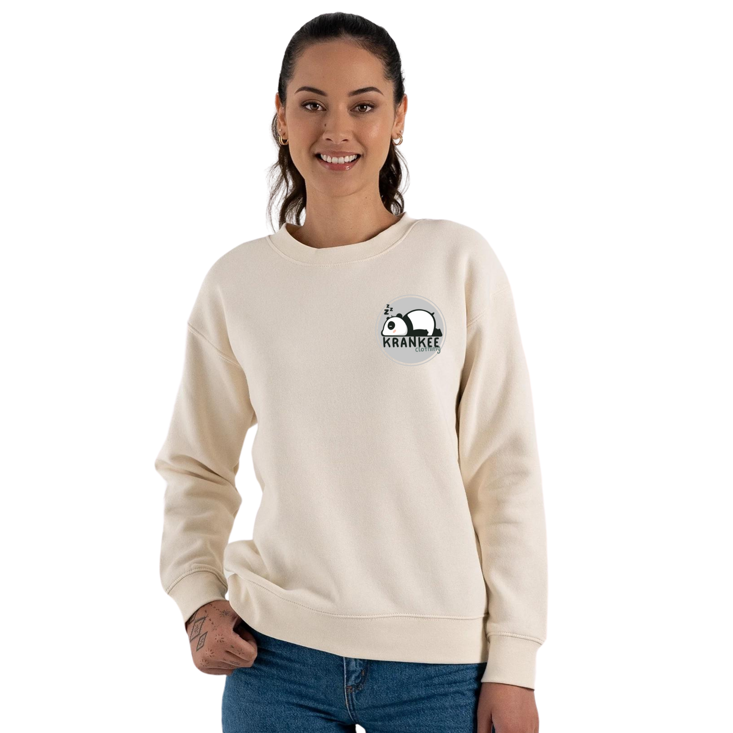 Womens Krankee Panda Crew Neck