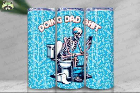 Blue Doing Dad Shit - Tumbler & Bottle