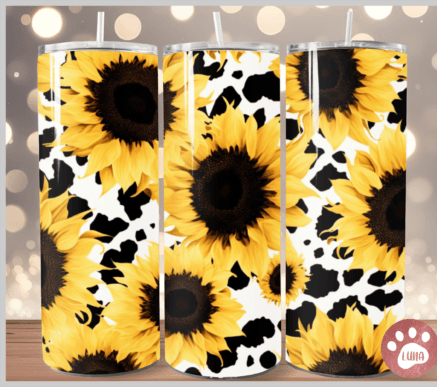 Sunflower & Cow - Tumbler & Bottle