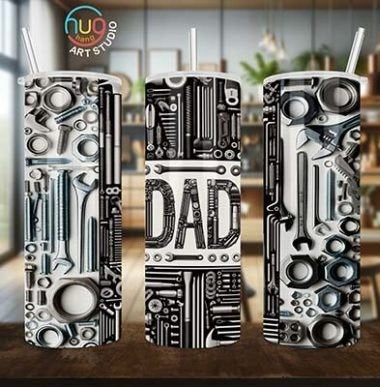 Nuts & Bolts Dad - Tumbler & Bottle