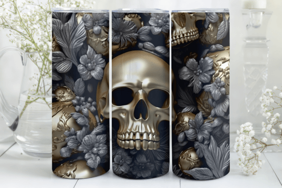 Gold Skull - Tumbler & Bottle