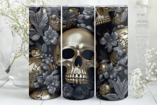 Gold Skull - Tumbler & Bottle