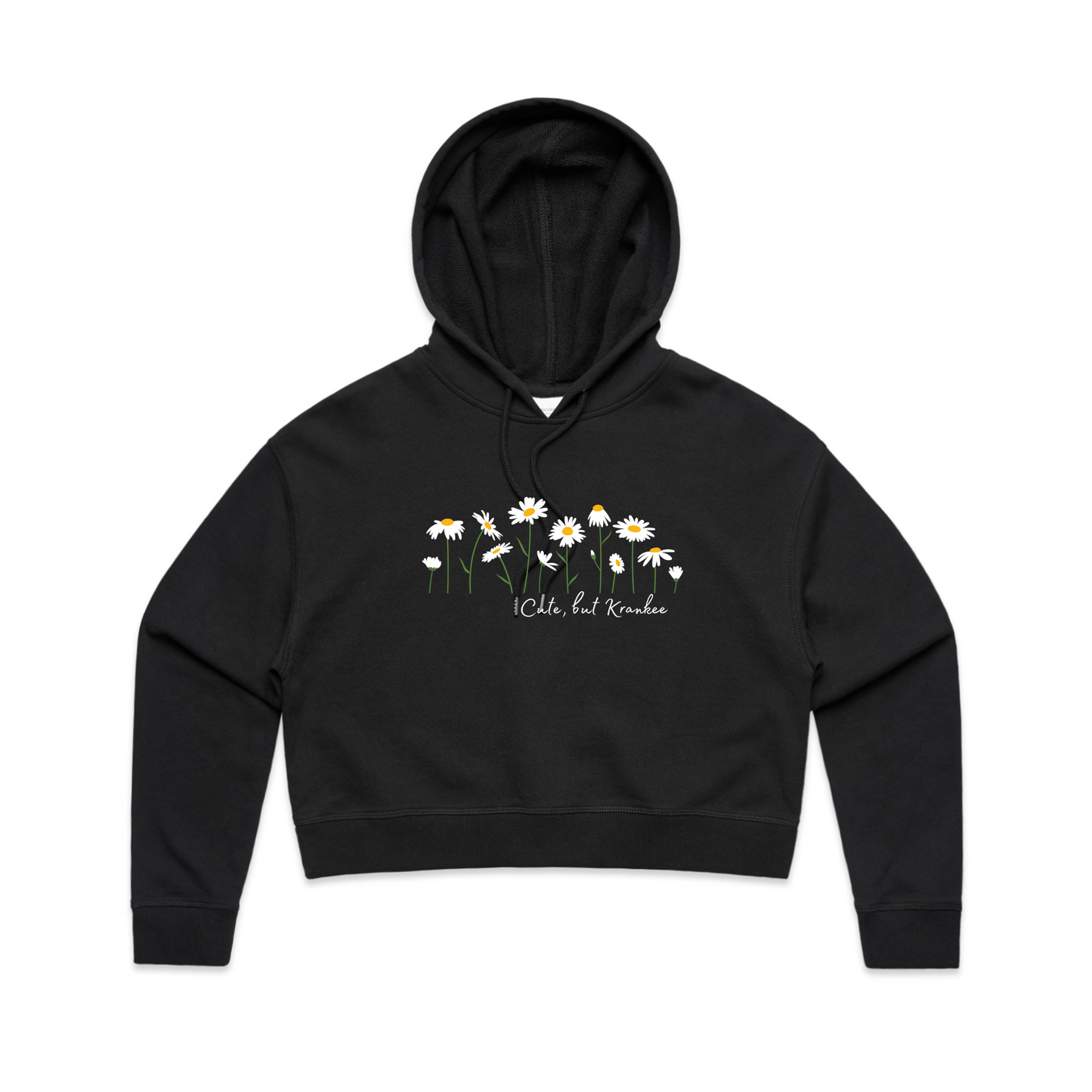 Womens Daisy Crop Hoodie