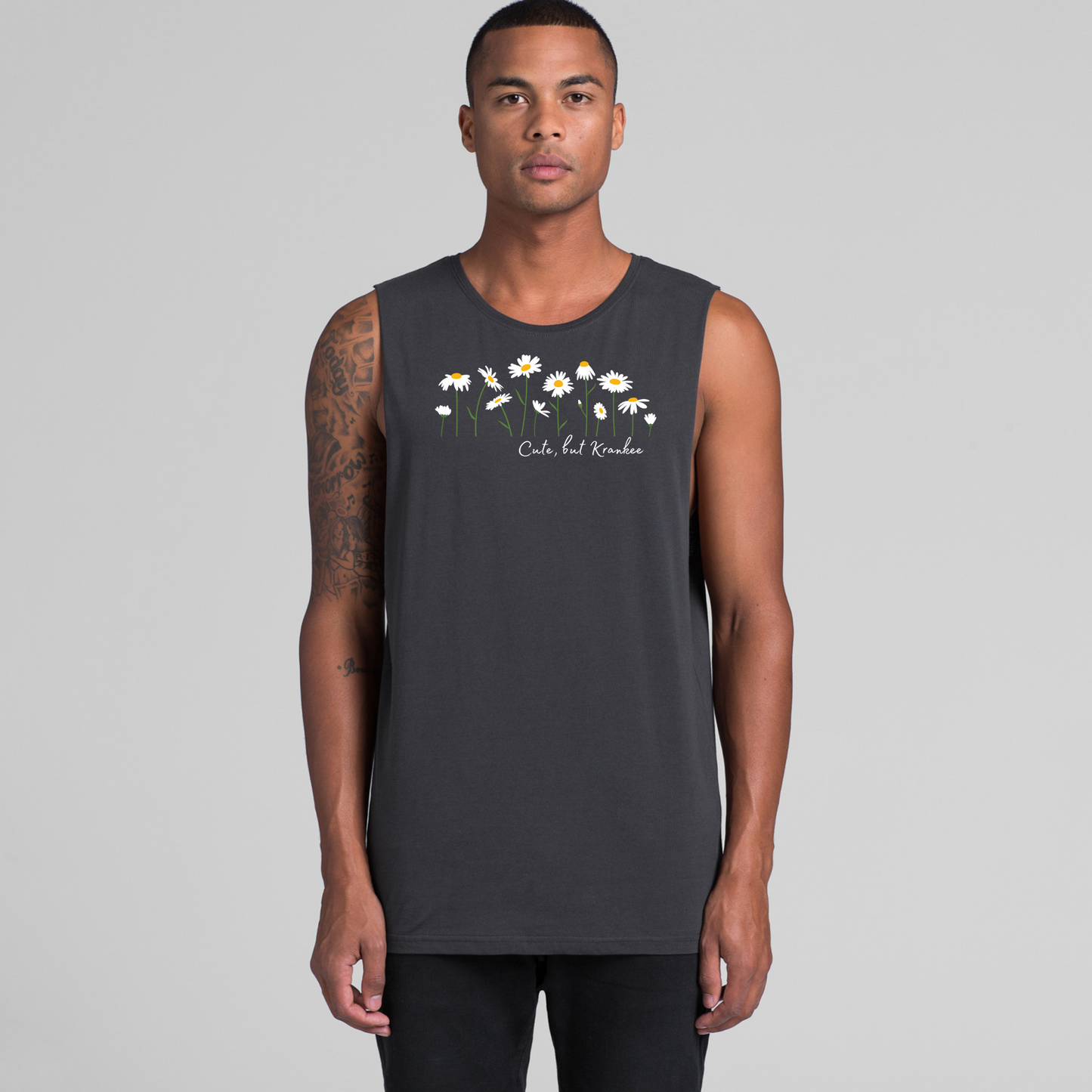 Mens Daisy Low Armpit Tank