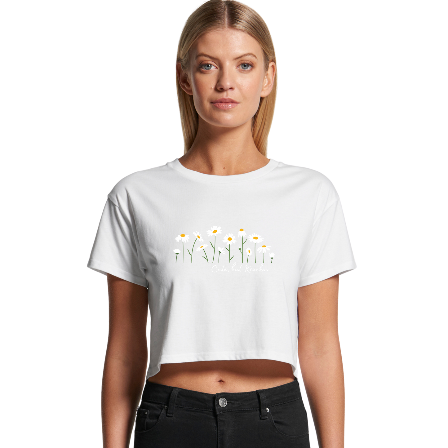 Womens Daisy Crop Tee
