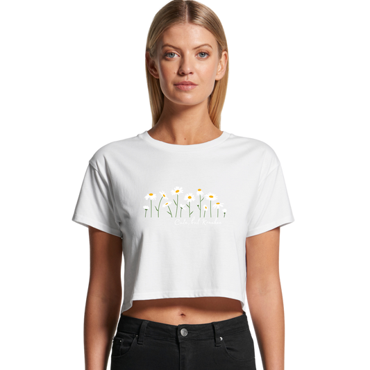 Womens Daisy Crop Tee