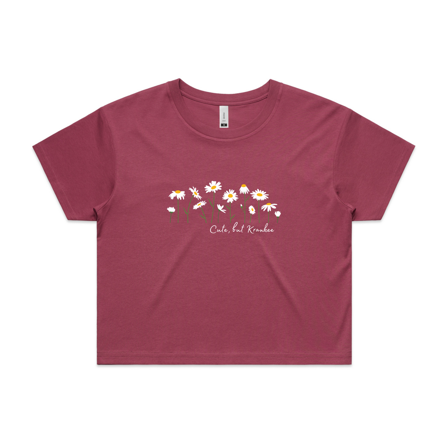 Womens Daisy Crop Tee