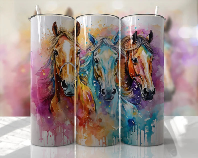 Rainbow Horses - Tumbler & Bottle