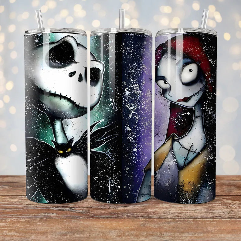 Splatter Jack & Sally - Tumbler & Bottle