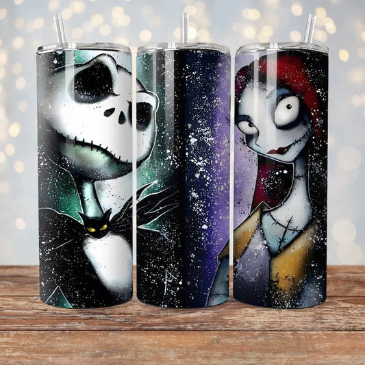 Splatter Jack & Sally - Tumbler & Bottle