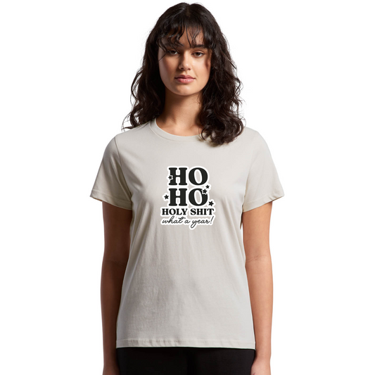 HO HO, Holy Sh*t XMAS - Womens Tee