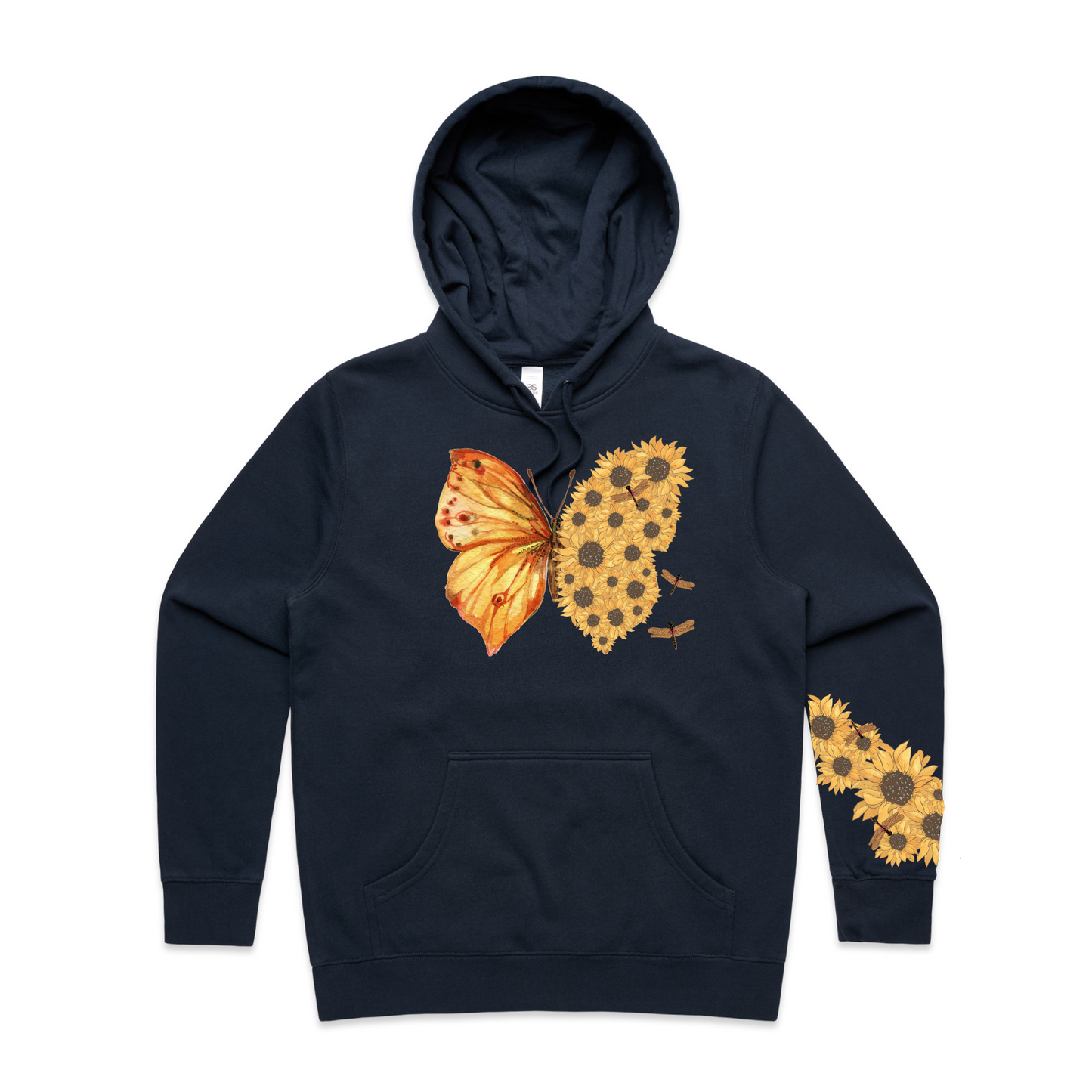 Womens Flutterby Sunflower Hoodie