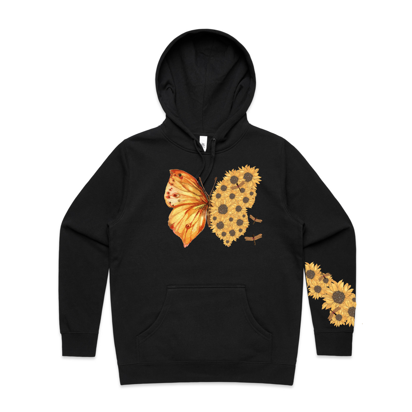 Womens Flutterby Sunflower Hoodie