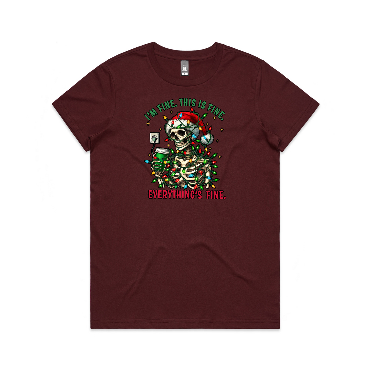 I'm Fine XMAS - Womens Tee