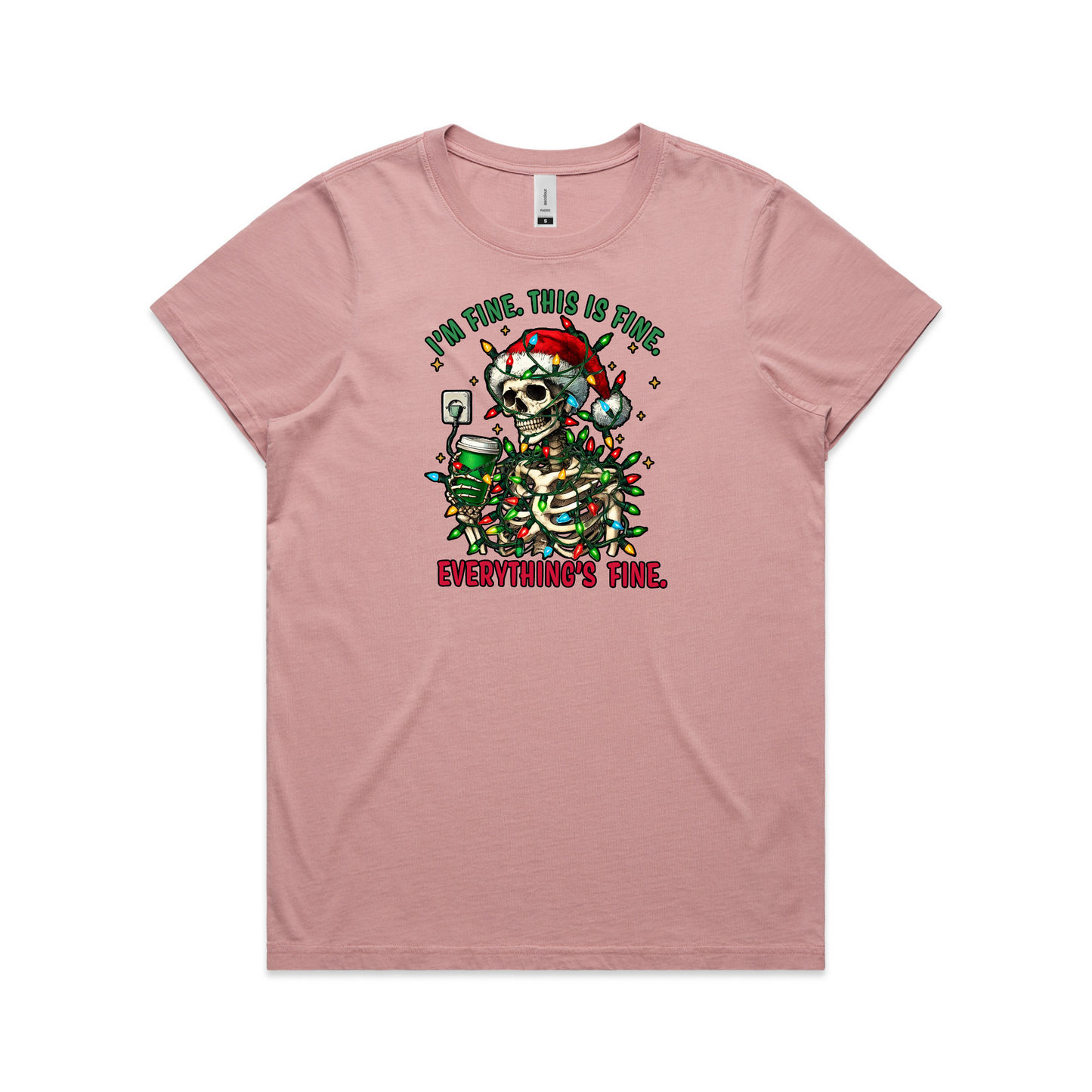 I'm Fine XMAS - Womens Tee