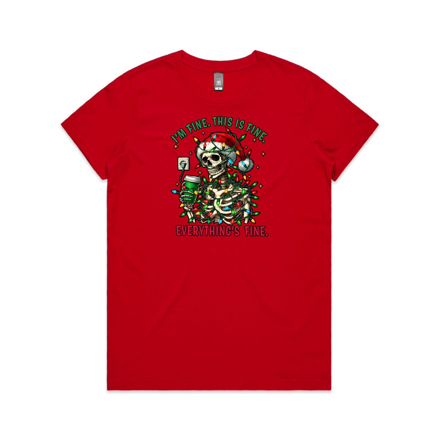 I'm Fine XMAS - Womens Tee