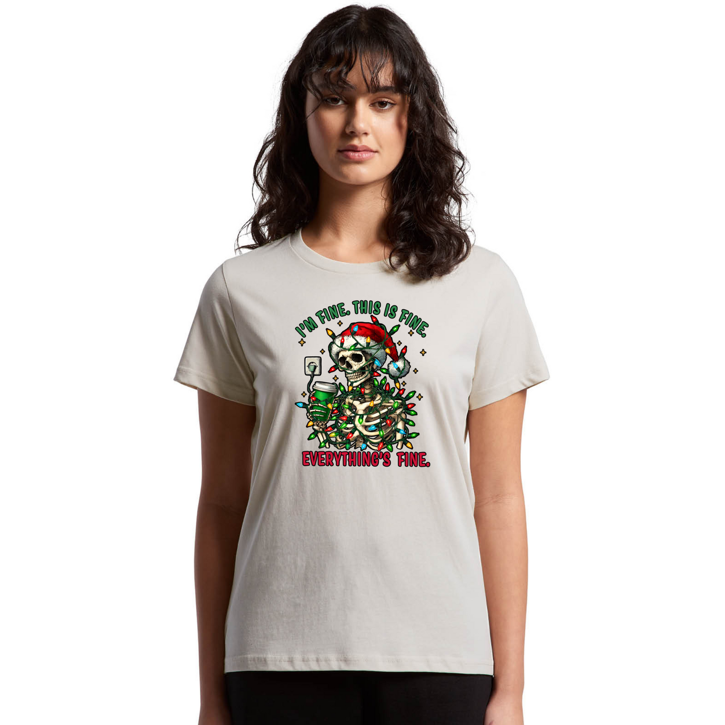 I'm Fine XMAS - Womens Tee